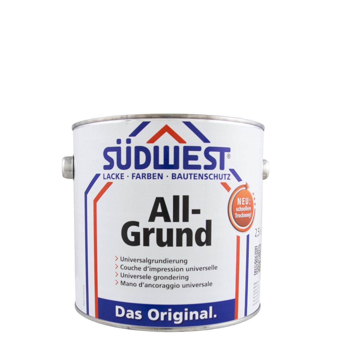 Südwest Allgrund weiß 2,5L, Grundierung, Haftgrund, lösemittelhaltig