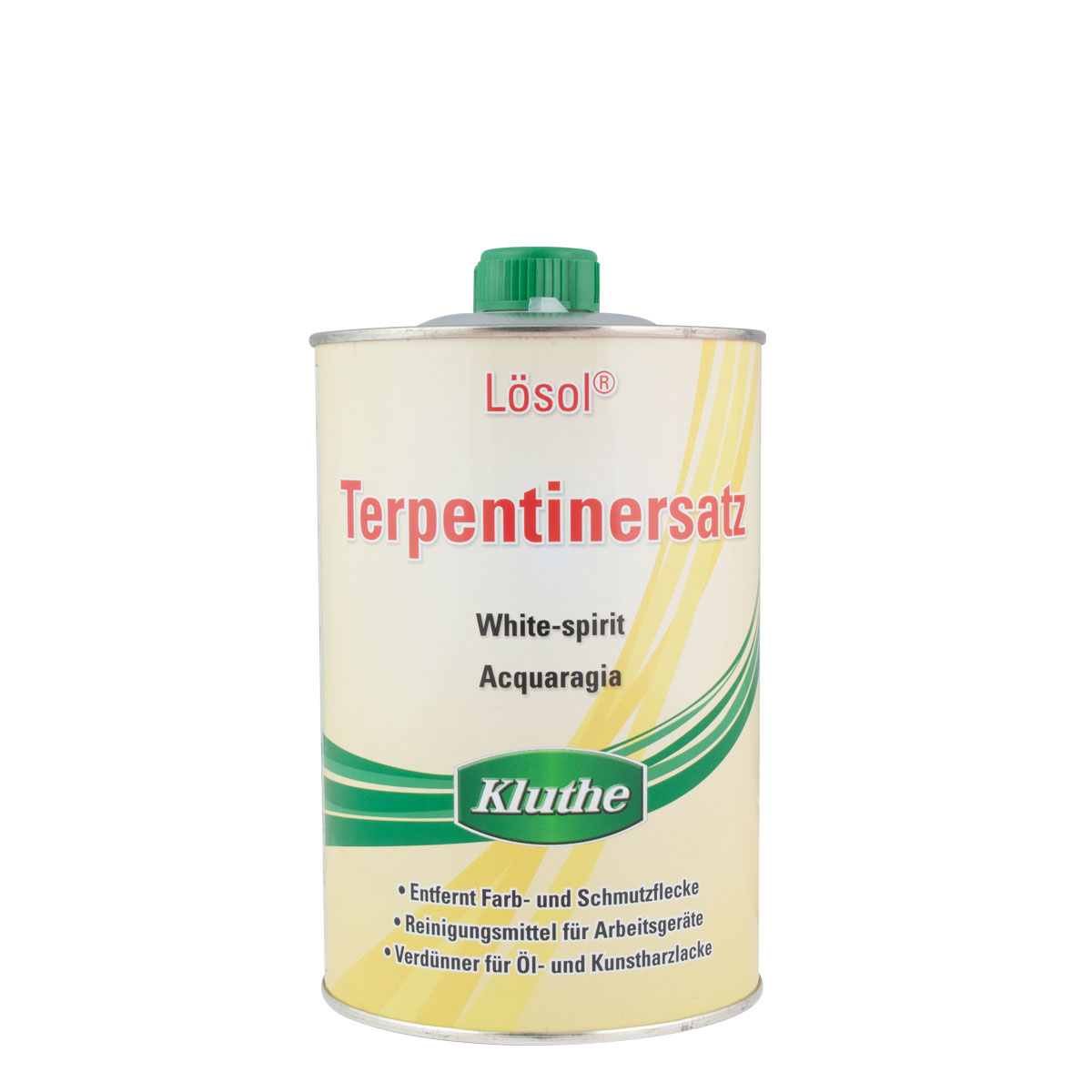 Kluthe Lösol Terpentinersatz 1L, hochwertiges Lösungsmittel, Verdünnung, Reinigungsmittel