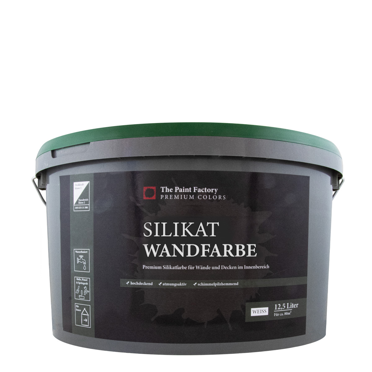 The Paint Factory Silikat-Wandfarbe 12,5L weiss, Wandfarbe, Silikatfarbe innen