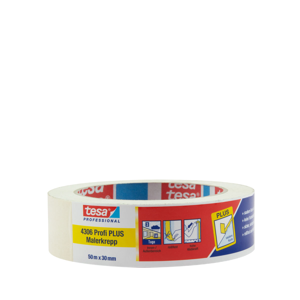 Tesa 4306 Profi Plus Malerkrepp 50mm x 50m