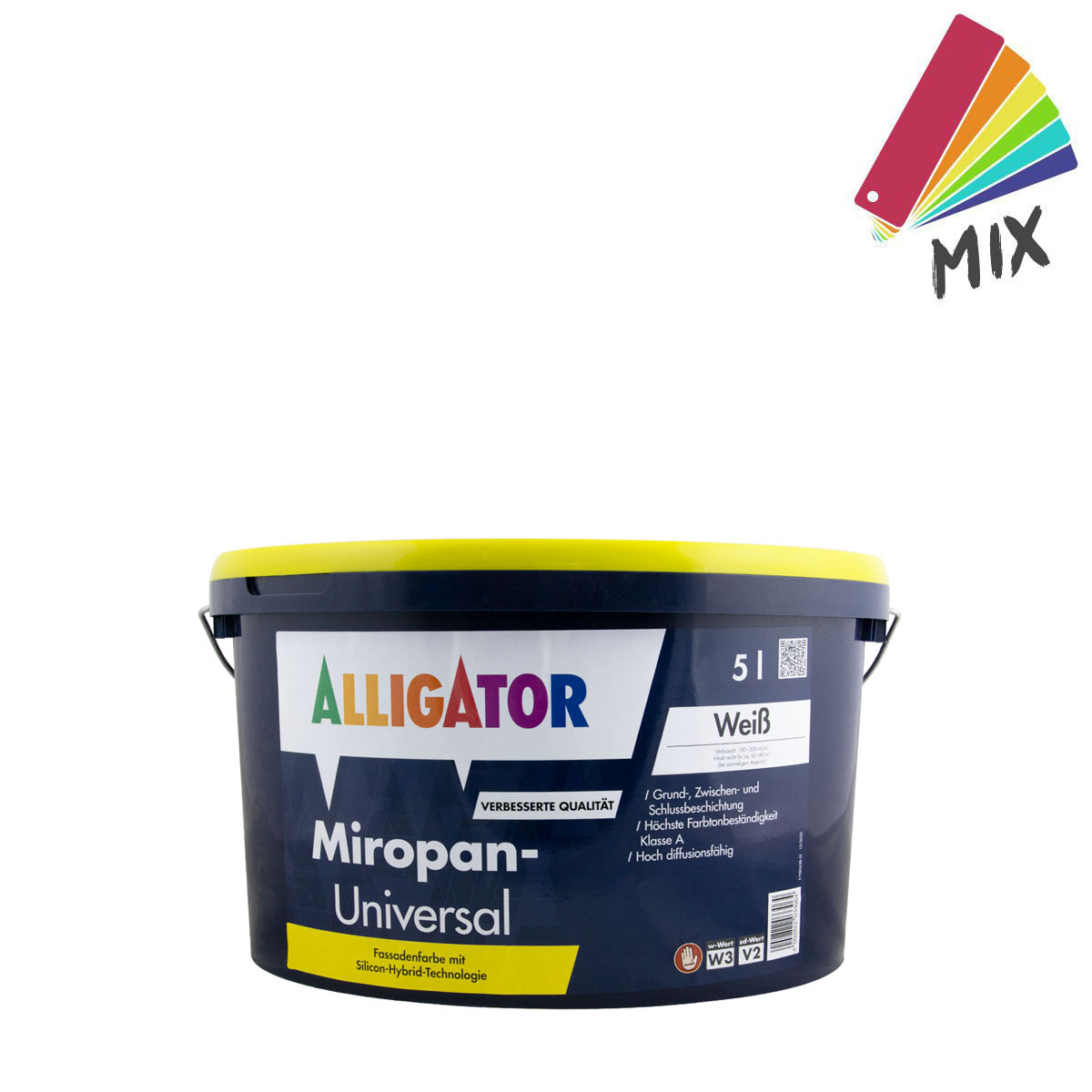 Alligator Miropan Universal 5L wunschfarbton PG S, Reinacrylat-Silan-Technologie, Fassadenfarbe