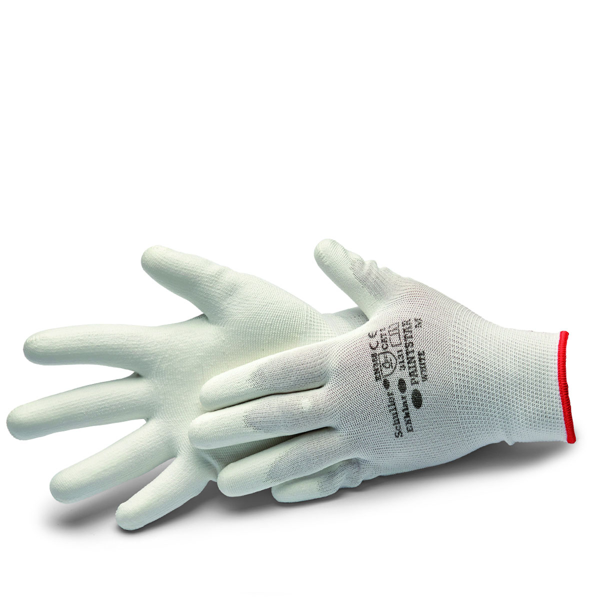 Schuller Handschuhe Paint Star weiß Größe L #42652 Malerhandschuhe, Feinstrickhandschuh