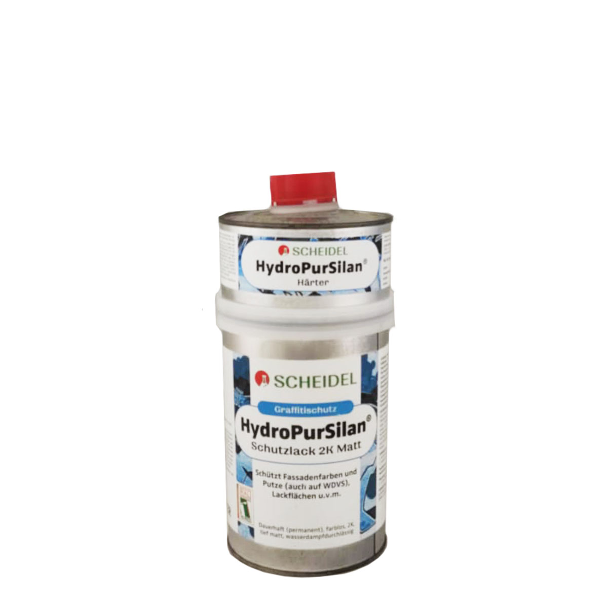 Scheidel HydroPurSilan 0,9L farbloser 2K-Schutzlack, Anti-Graffiti-Schutz