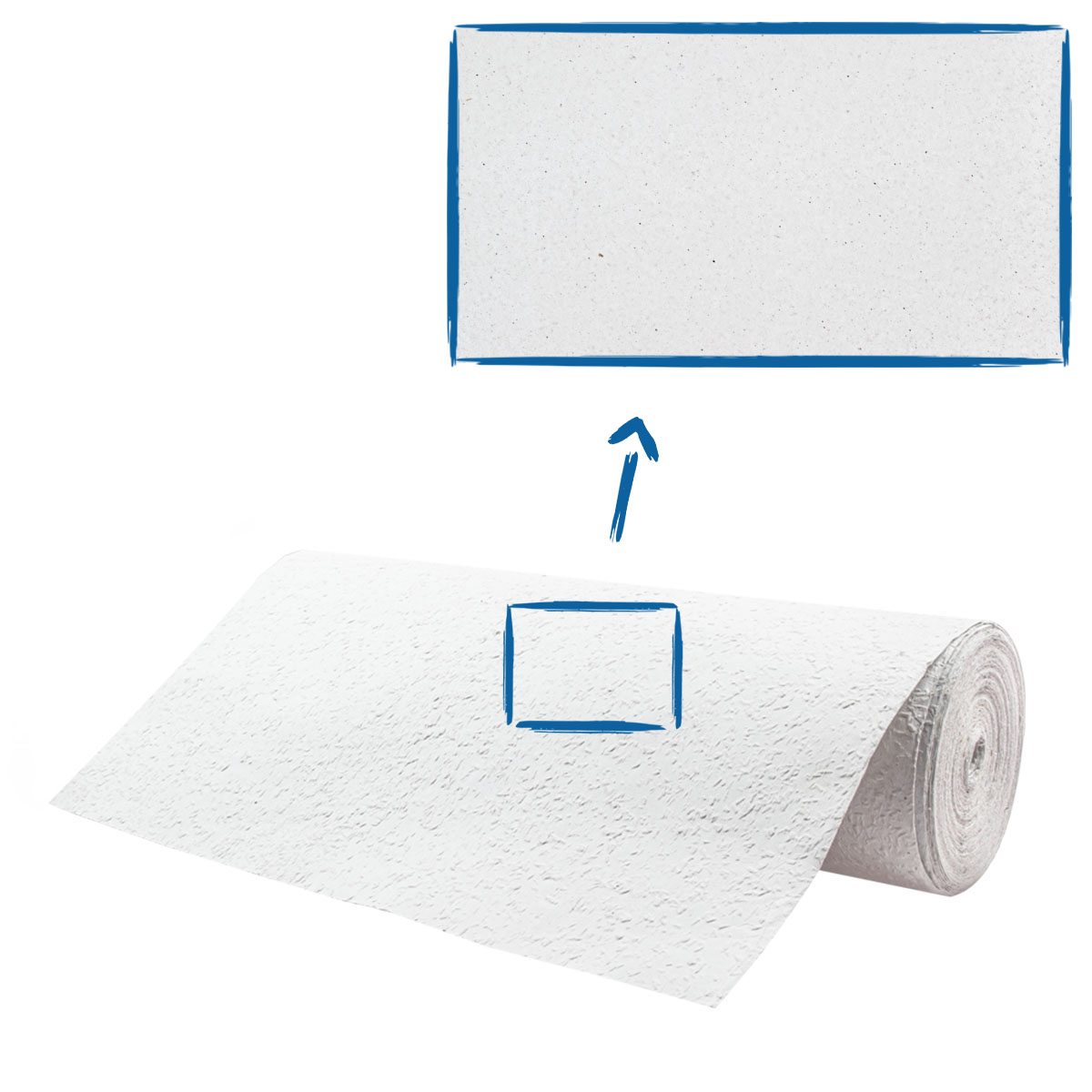 Erfurt Vlies Rauhfaser 20/75 Pro fein Rolle weiß 25 x 0,75m, Raufasertapete, Vliestapete