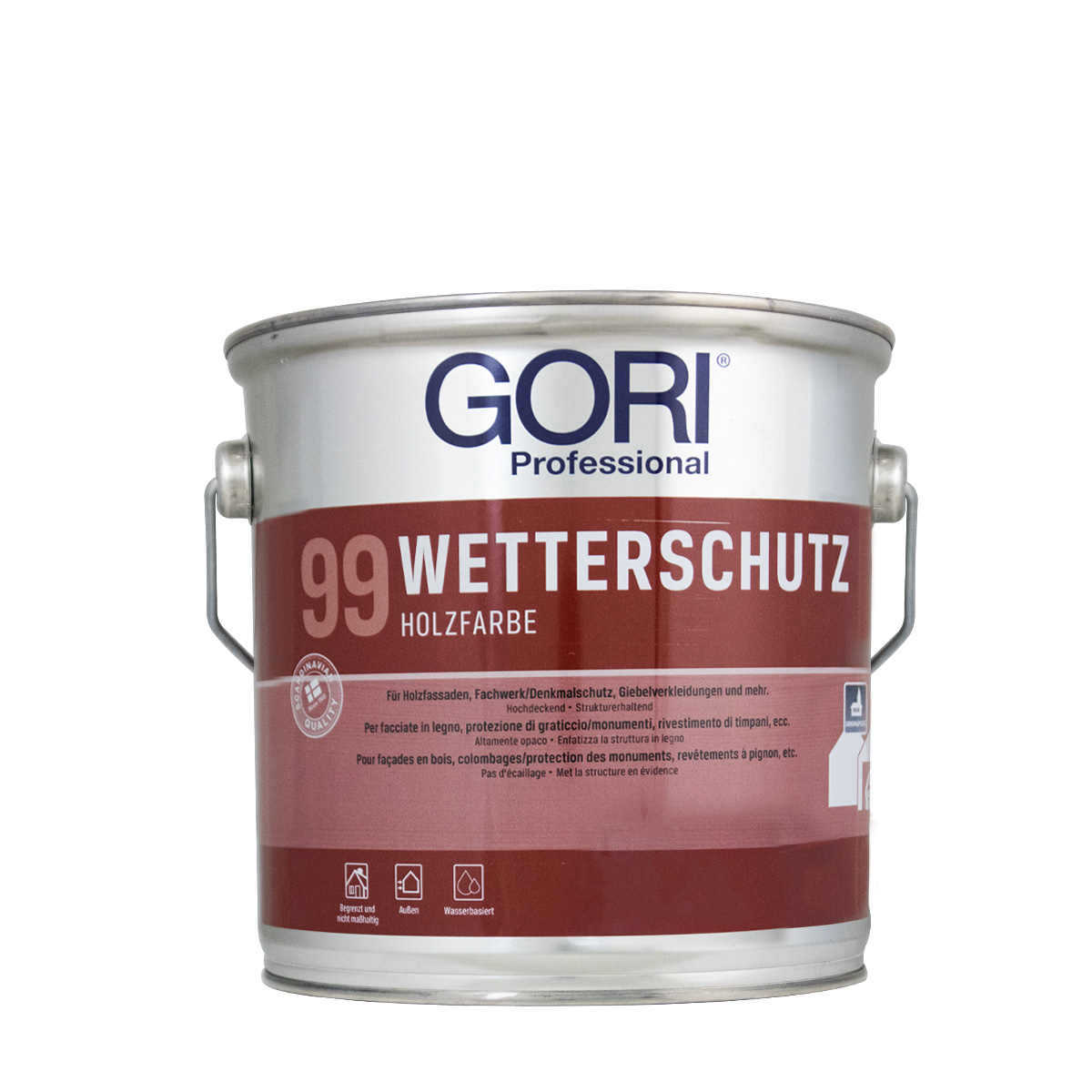 Gori 99 Wetterschutz Holzfarbe 2,5L silbergrau, Wetterschutzfarbe