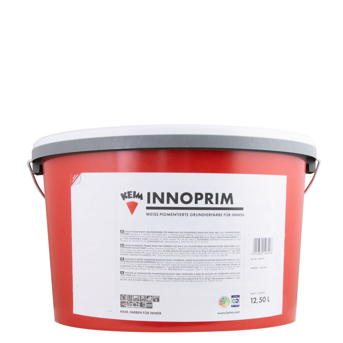 Keim Innoprim 12,5L, Grundierweiß, deckende Grundierung, Grundierfarbe auf Silikatbasis