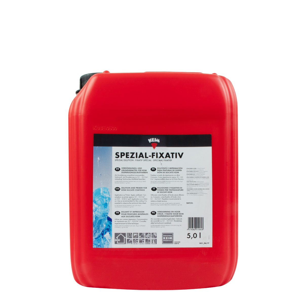 Keim Spezial-Fixativ 5L, Silikat Grundierung, Tiefengrund, Verdünnung