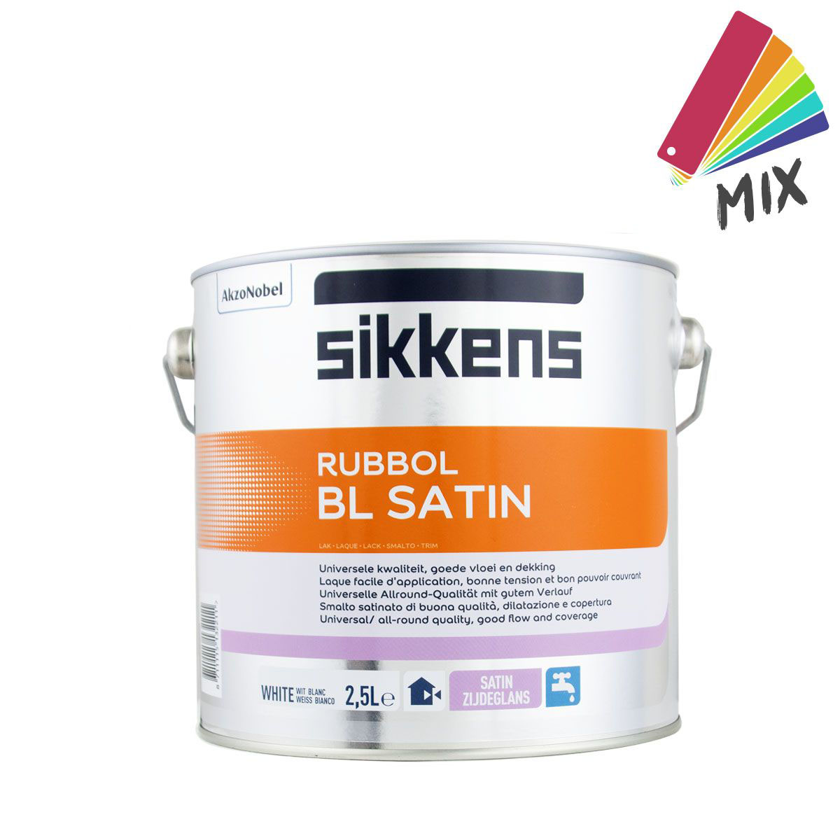 Sikkens Rubbol BL Satin 2,5L, wunschfarbton Seidenglanzlack