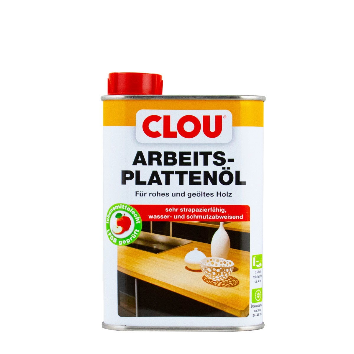 Clou Arbeitsplattenöl 250ml farblos, Holzöl, Holzpflegeöl, Holzwachs