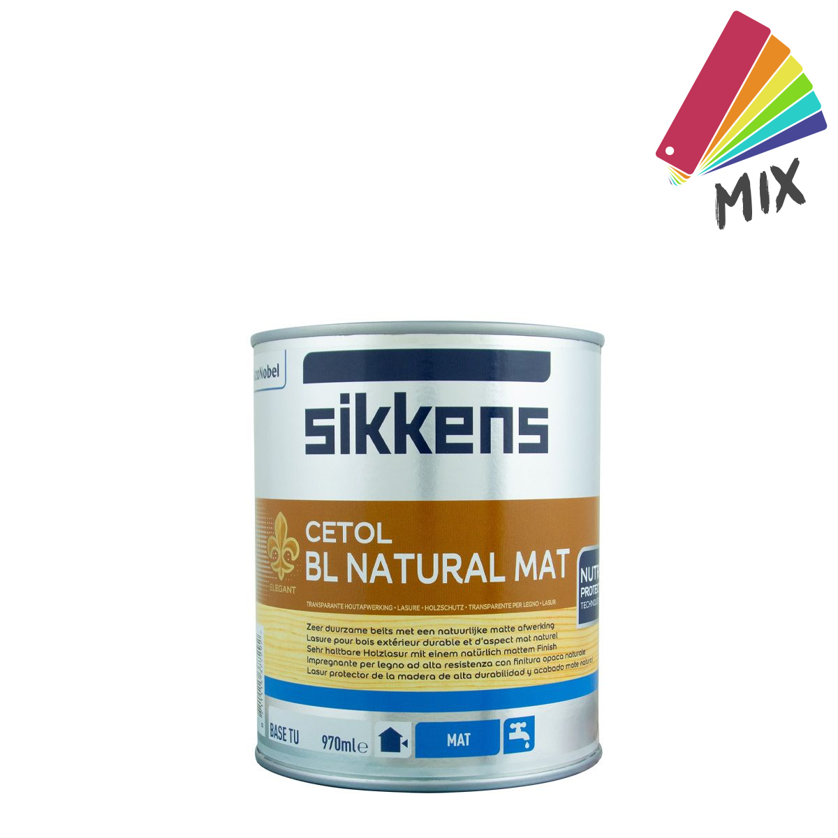 Sikkens Cetol BL Natural Mat 1L wunschfarbton, Dünnschichtlasur, Holzlasur