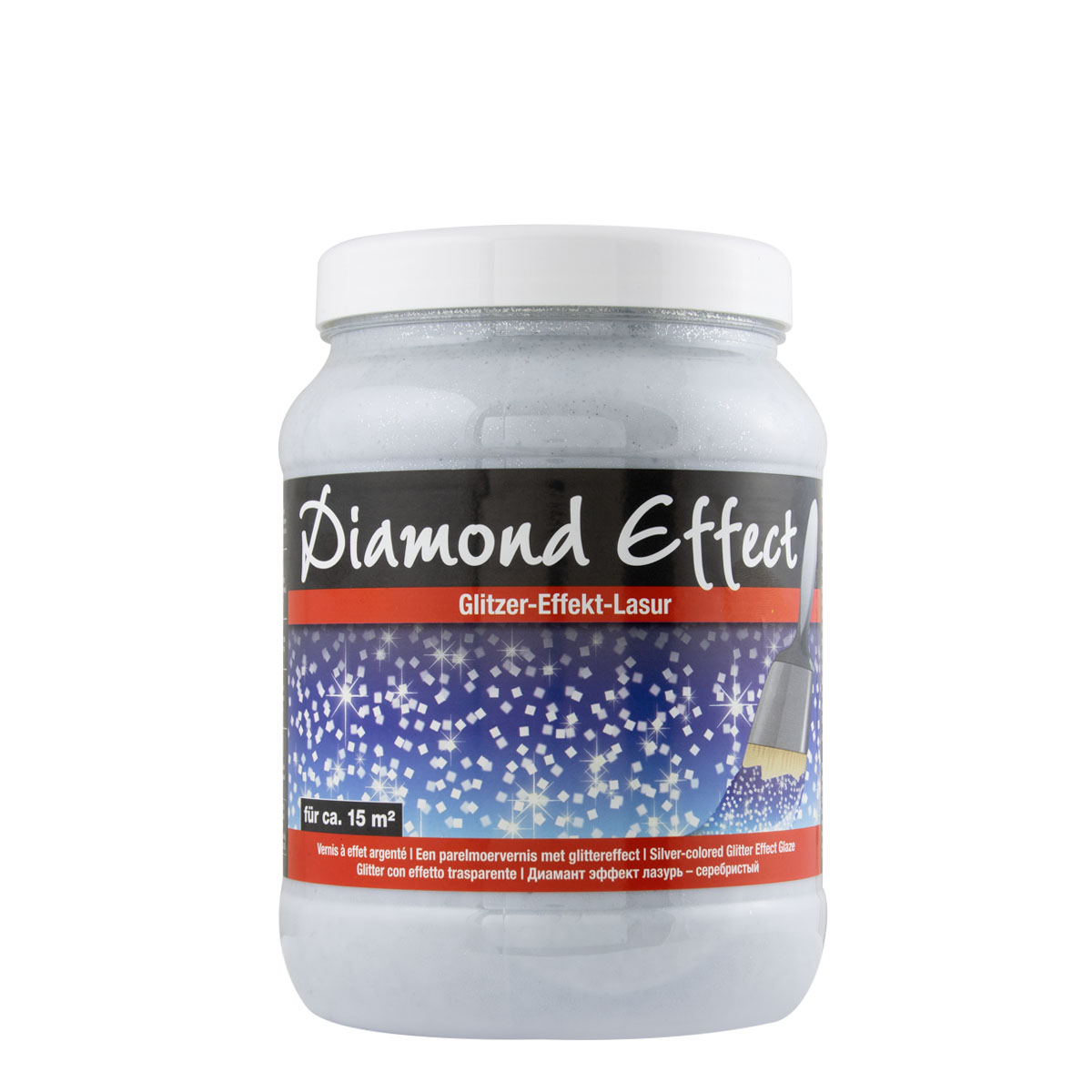 Pufas Diamond-Effect 1,5L Giltzer Effekt Lasur, zur kreativen Wandgestaltung