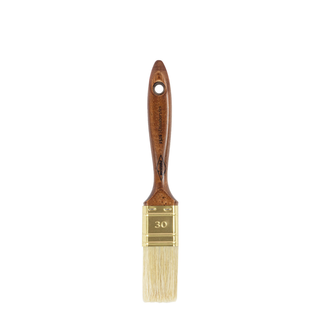 Wistoba Profi Malerflachpinsel 1516.30mm, helle Chinaborsten, Lasurpinsel, Lackpinsel