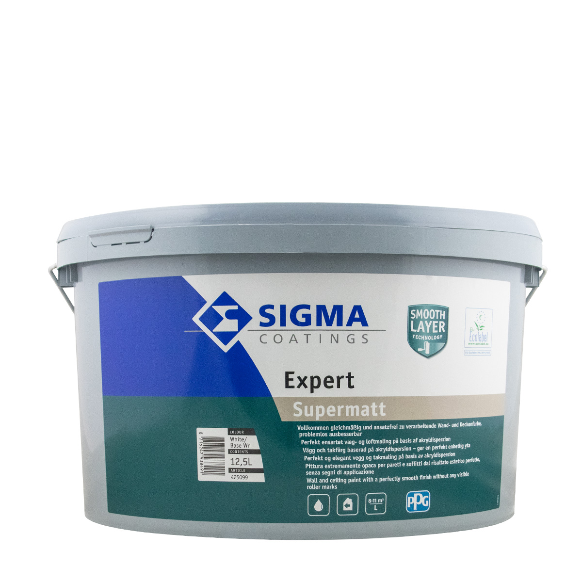 Sigma Expert Supermatt 12,5L weiss Deckenfarbe, Wandfarbe