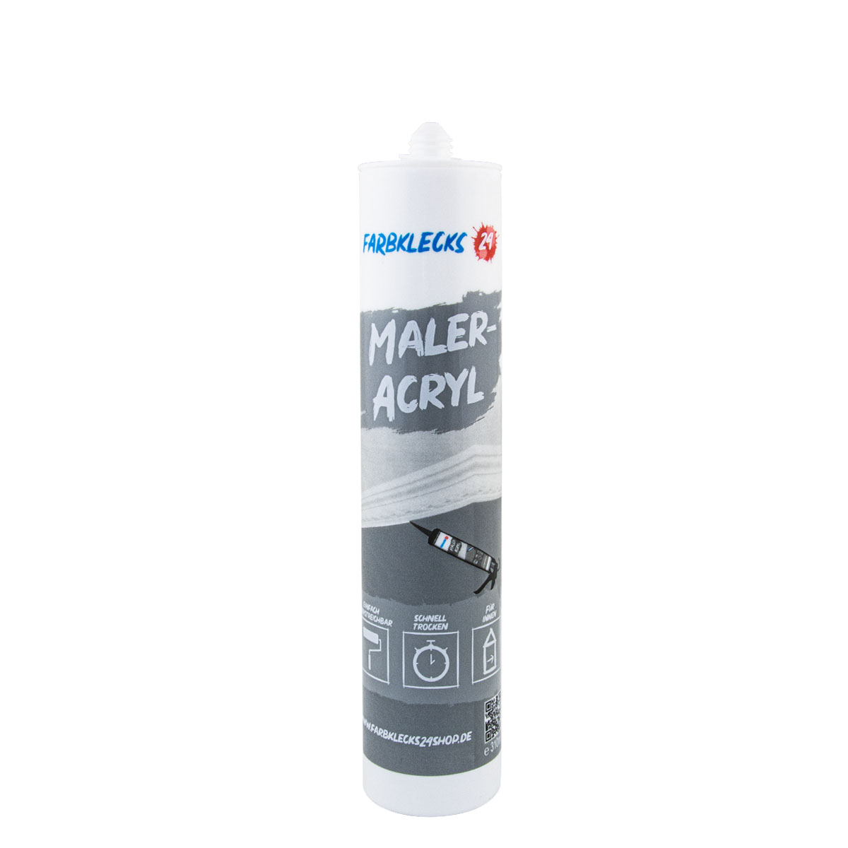 Farbklecks24 Maleracryl 310ml weiß, Acryl, Fugendichtmasse
