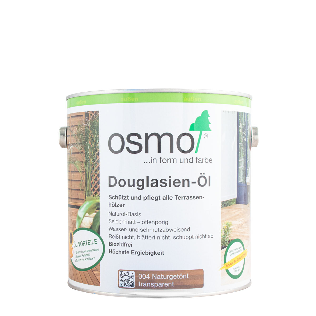 Osmo Douglasien-Öl 004 Naturgetönt 2,5L, Terrassenöl, Holzöl