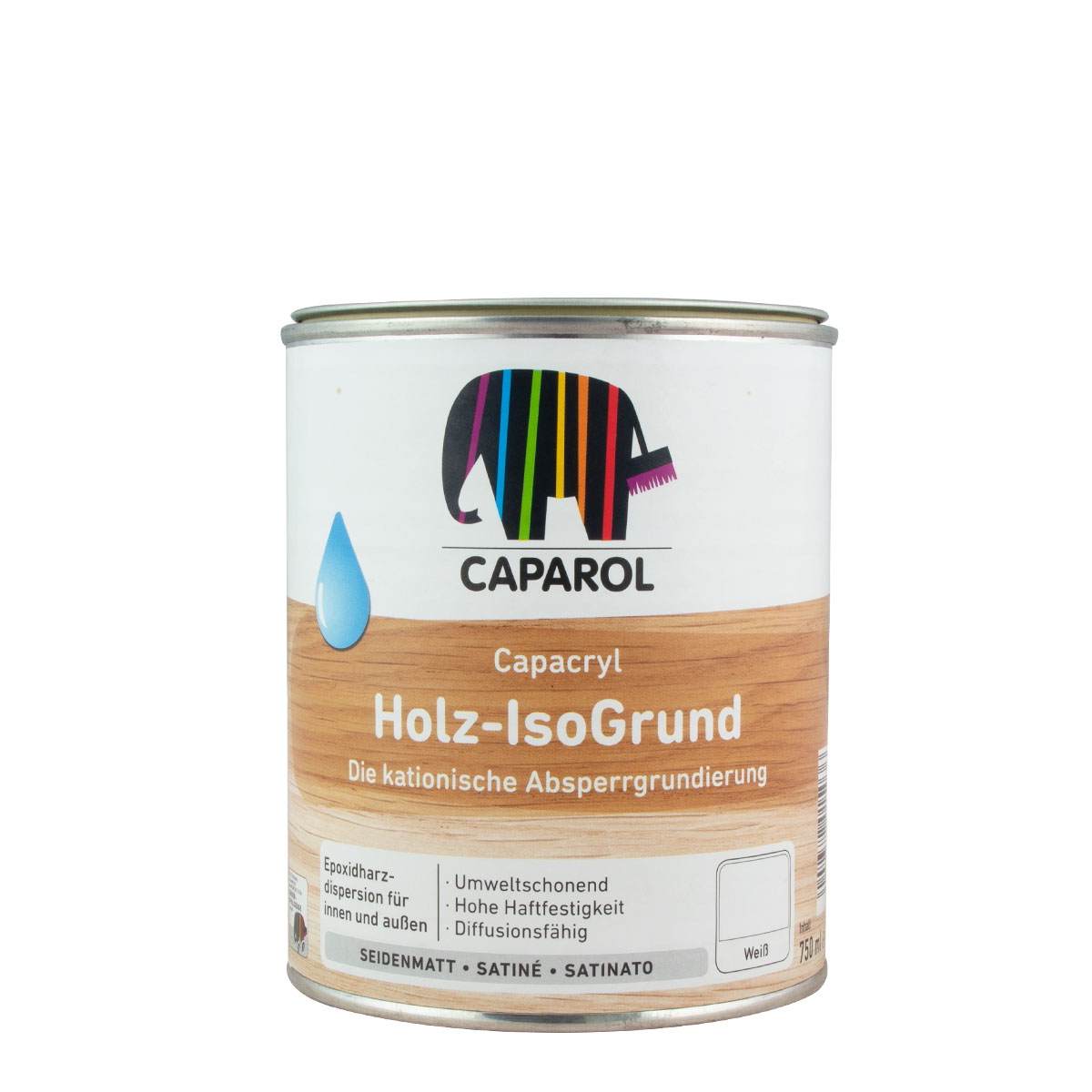 Caparol Capawood Iso ShieldPrimer (ehem. Holz IsoGrund) 0,75L weiß