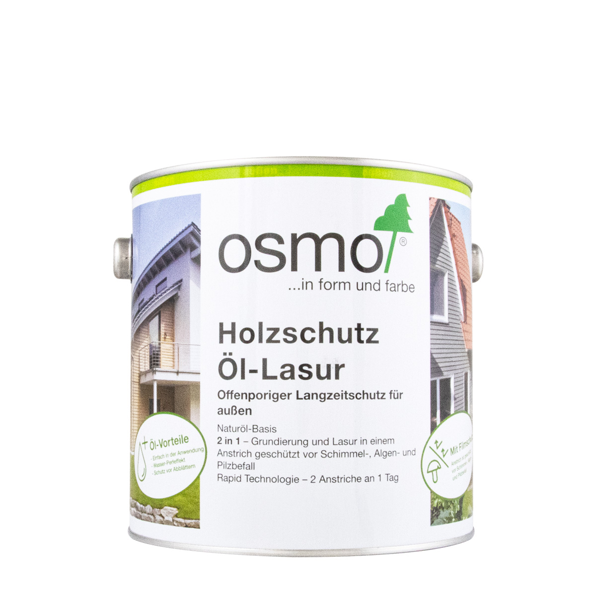Osmo Holzschutz Öl-Lasur 708 teak  2,5L Holzschutzlasur, Holzlasur außen