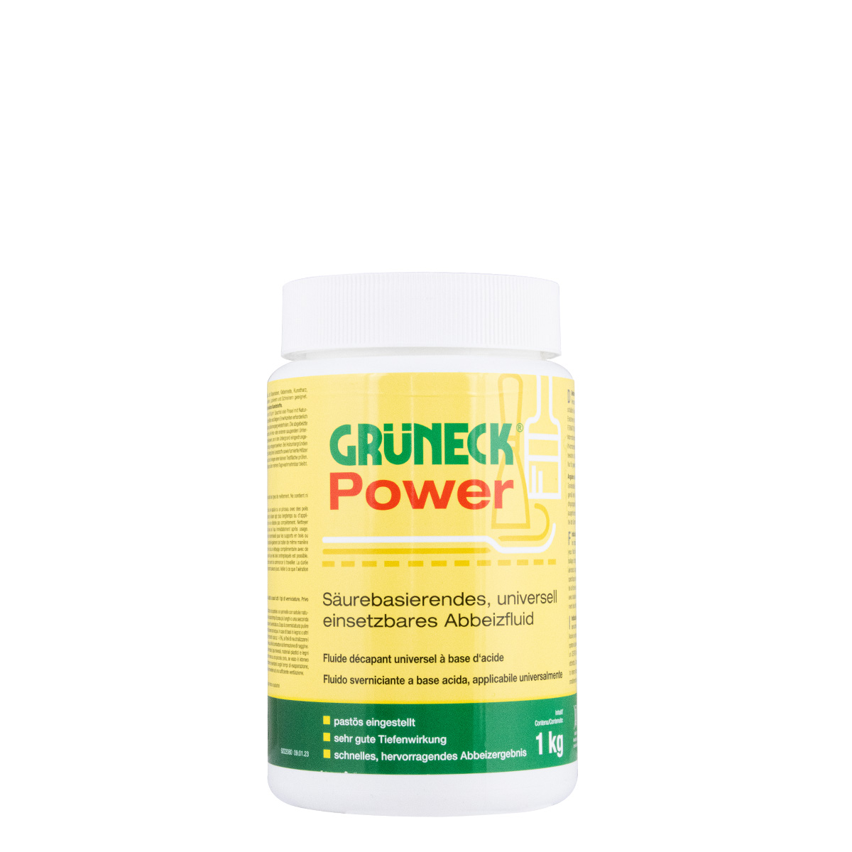 Kluthe Grüneck Power 1kg Abbeizer, Lackentferner, Farbentferner