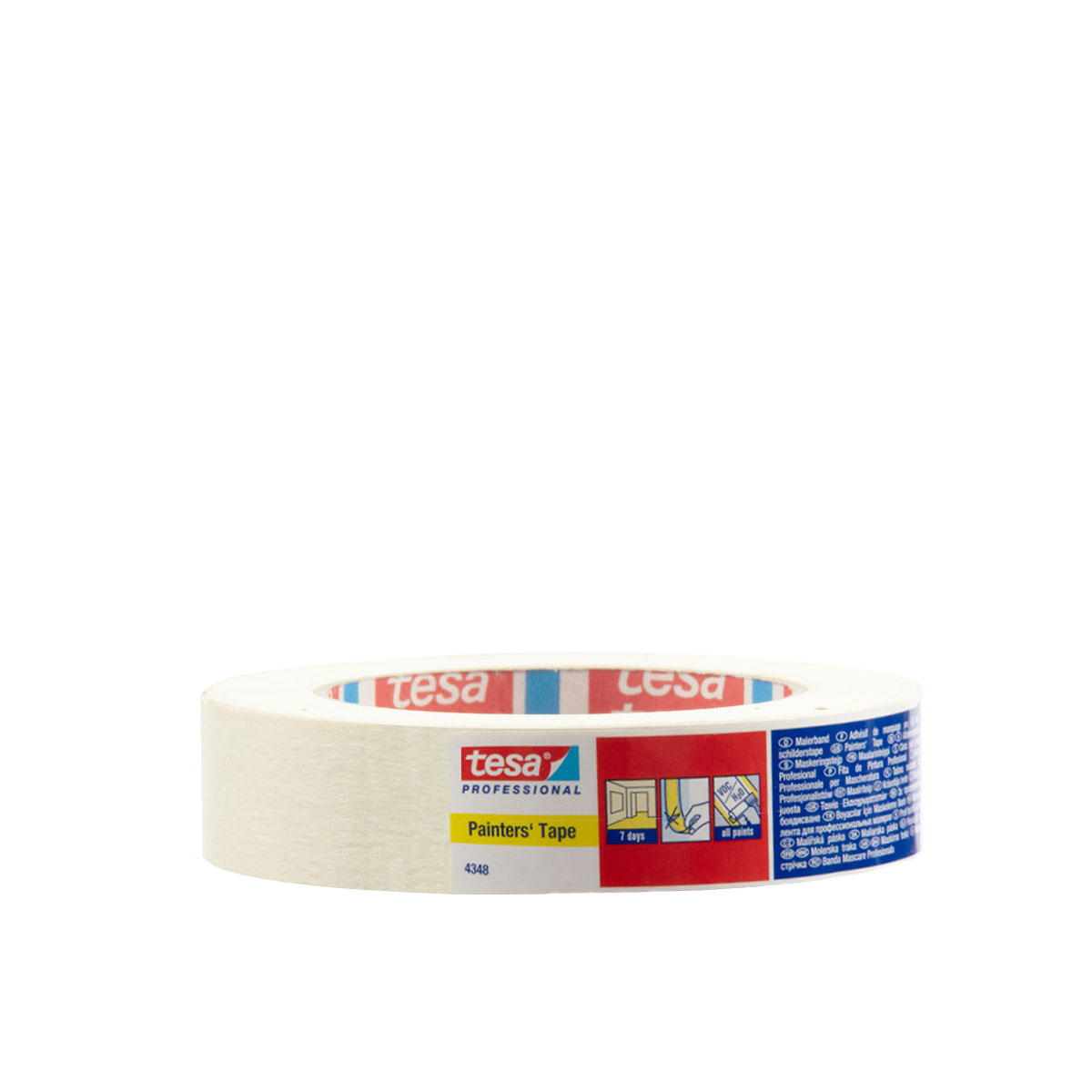Tesa Professional 4348 Malerband, 25mmx50m Malerabdeckband, Tesakrepp