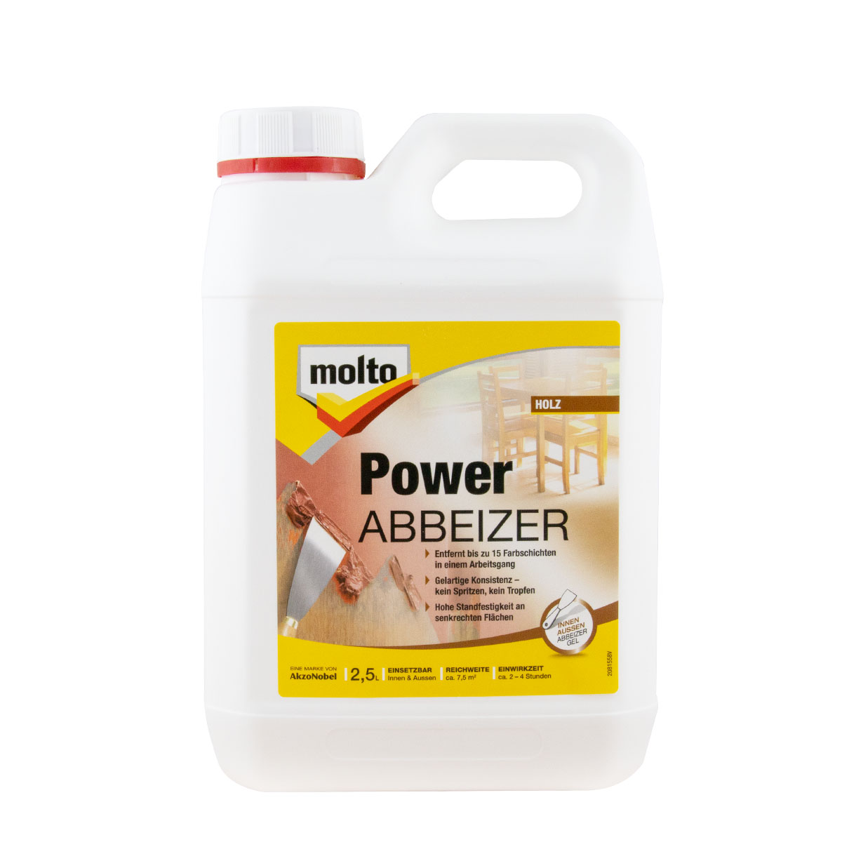 Molto Power Abbeizer 2,5L, Lackentferner, Farbentferner
