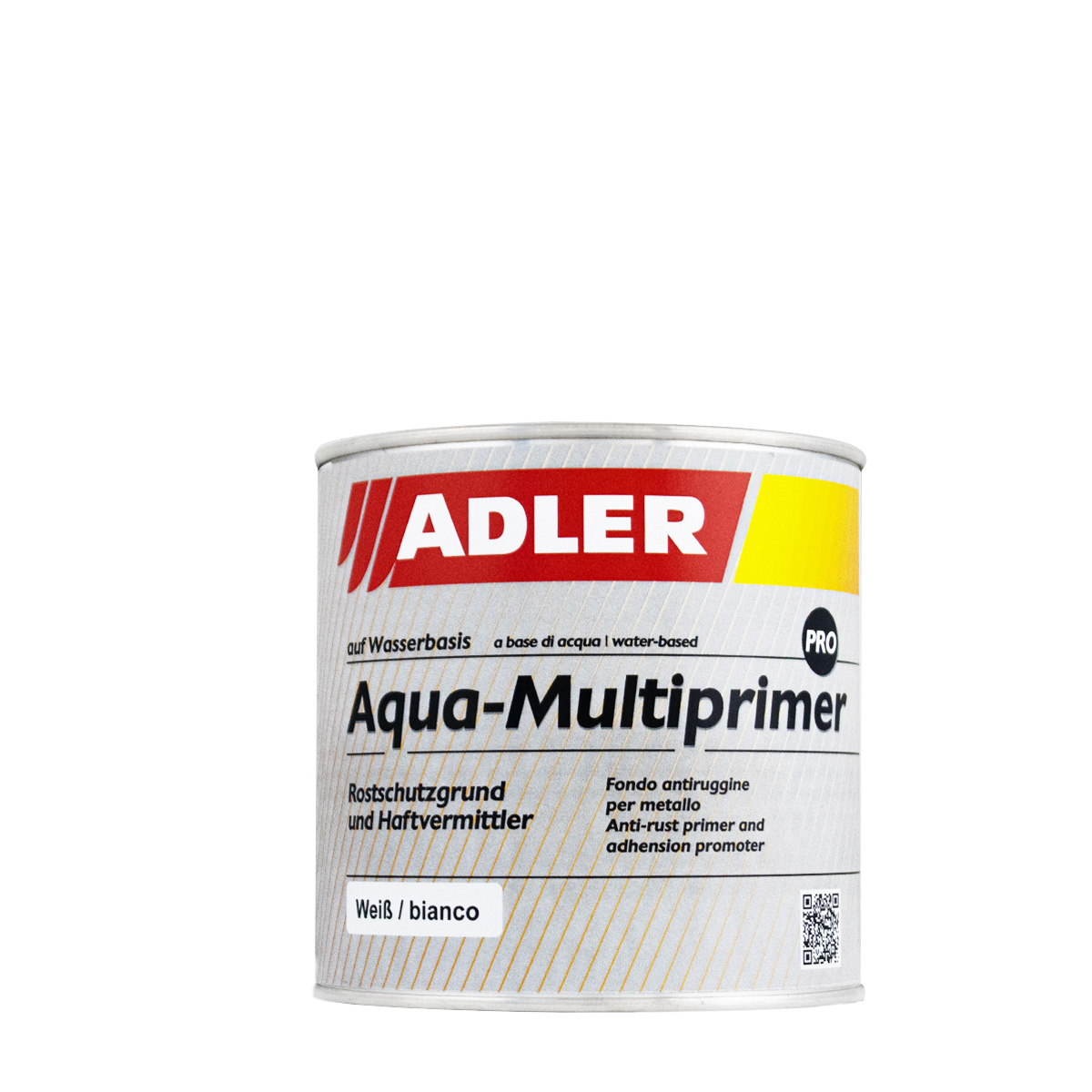 Adler Aqua Multiprimer Pro weiß 0,75L, Rostschutzgrundierung & Haftvermittler