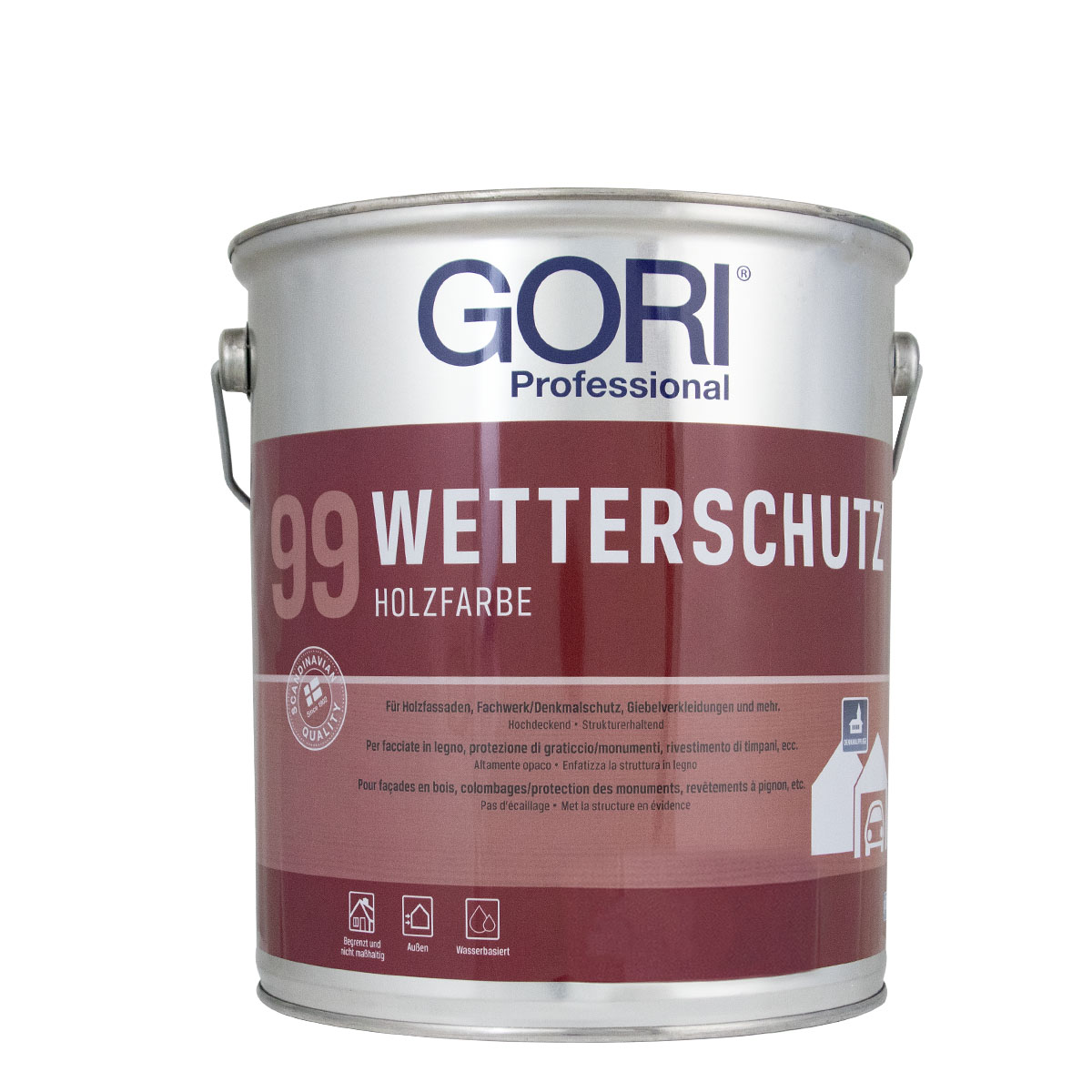 Gori 99 Wetterschutz Holzfarbe 5L silbergrau, Wetterschutzfarbe