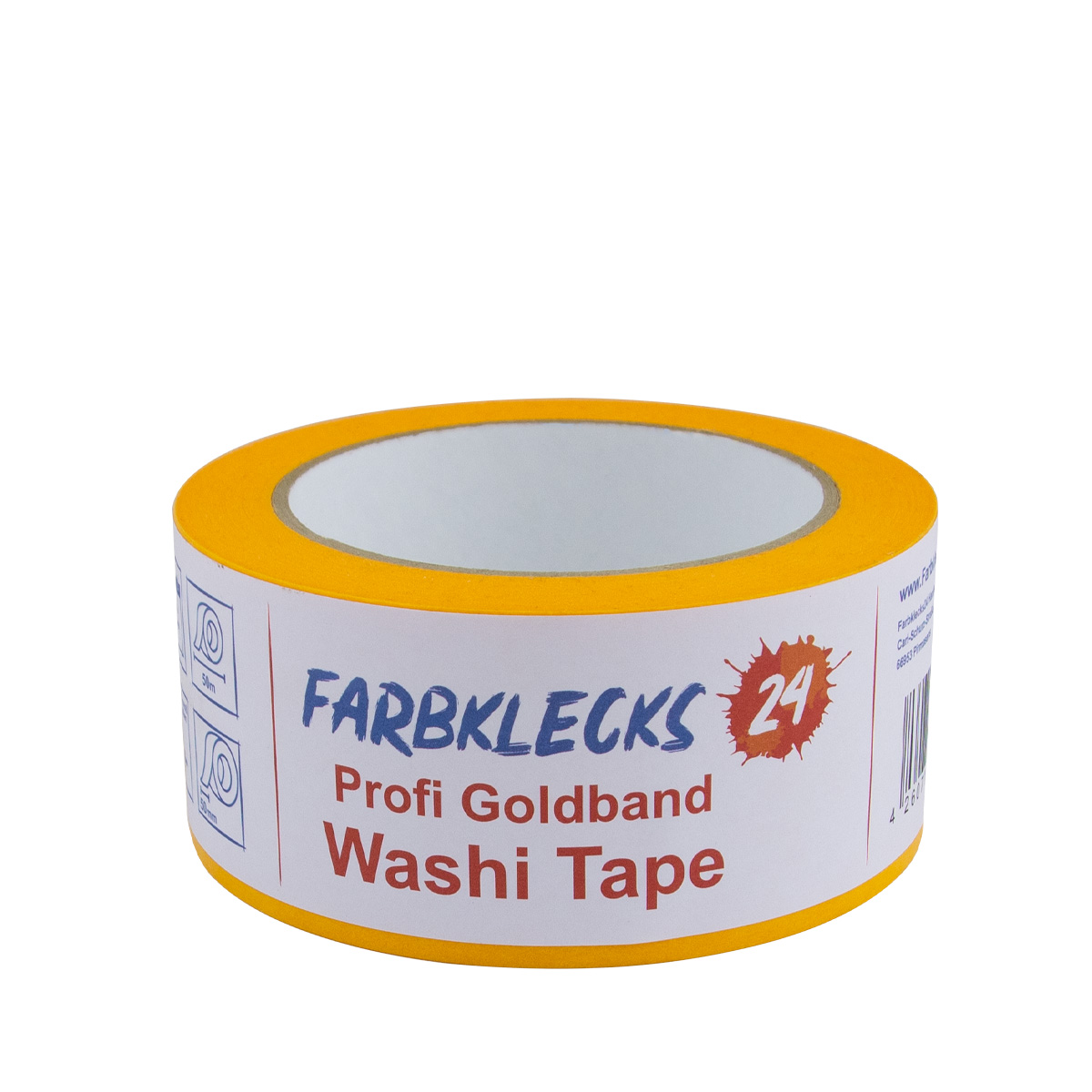 Profi Goldband Washi Tape 50m UV60 50mm, Klebeband, Malerkrepp