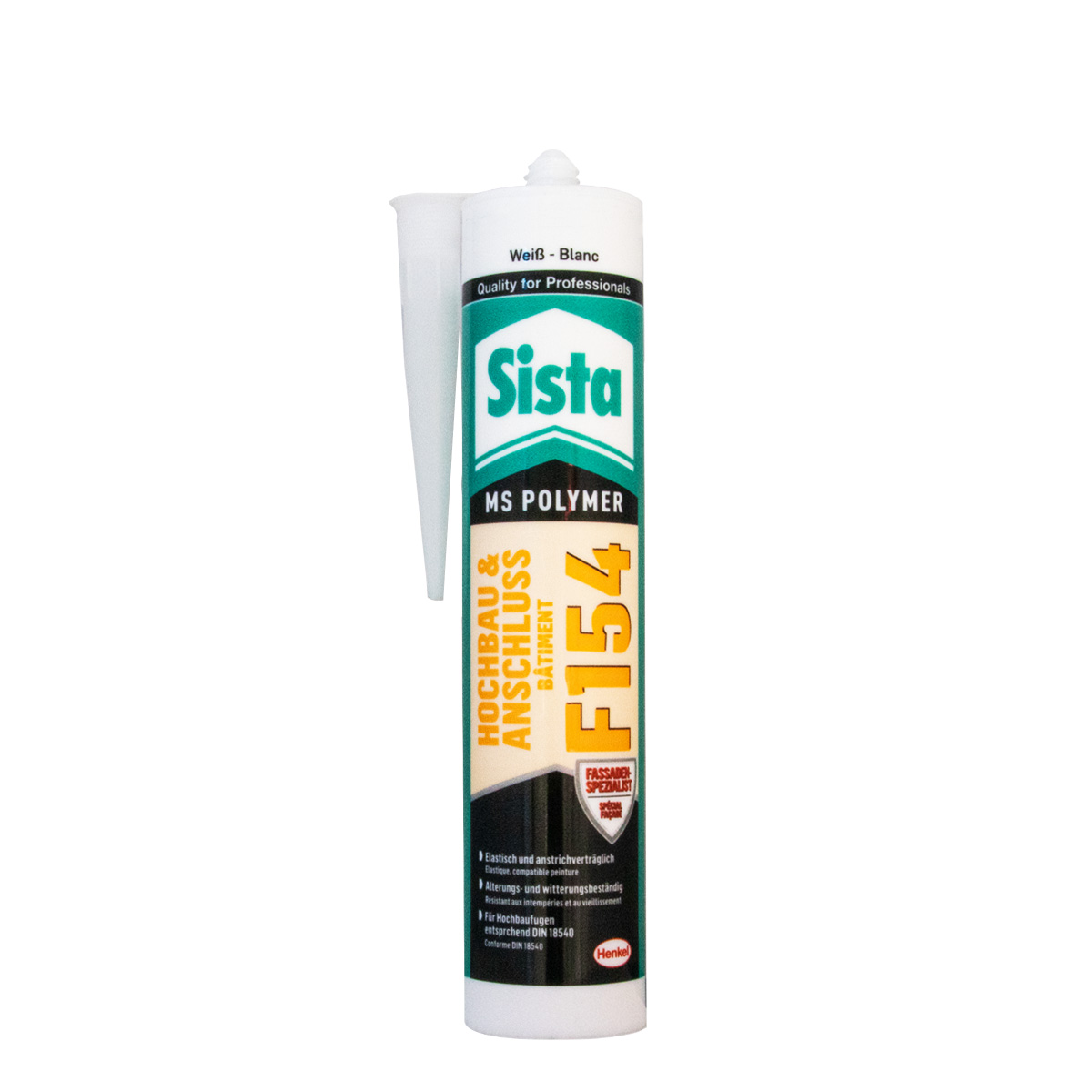 Sista F154 MS Polymerdichtstoff 290ml weiß, Hochbau und Anschluss, Dichtstoff