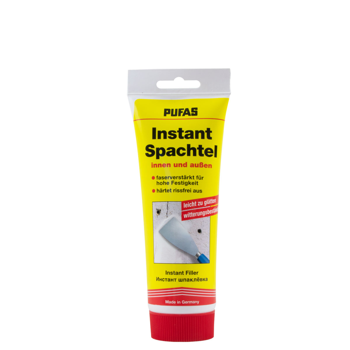 Pufas Instant-Spachtel SI 400g Tube Schnellspachtel, Spachtelmasse, Wandspachtel