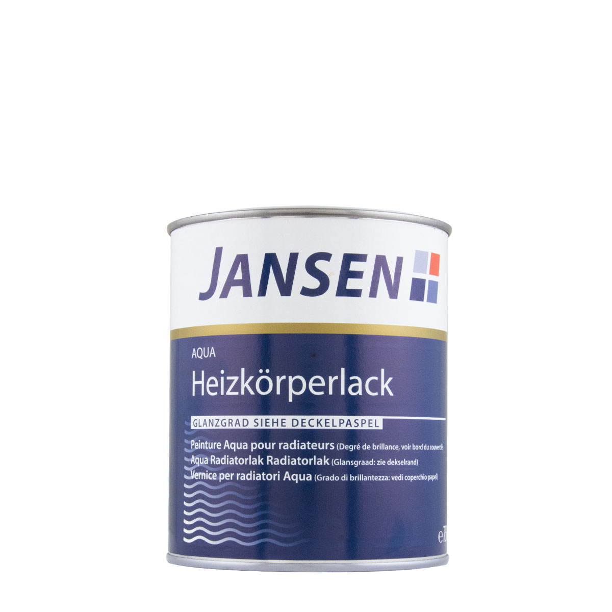 Jansen Aqua Heizkörperlack weiß 750ml seidenglänzend, hitzefester Acryllack
