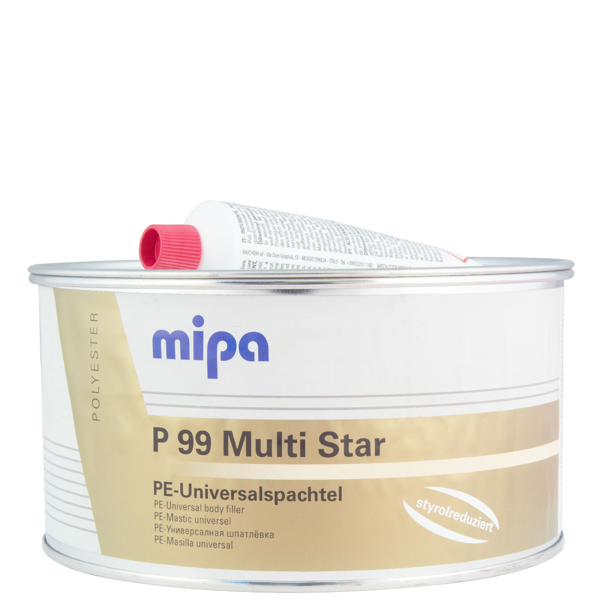 Mipa P99 Multi Star PE-Universalspachtel styrolreduziert 2kg, ,Polyesterspachtel, Autospachtel