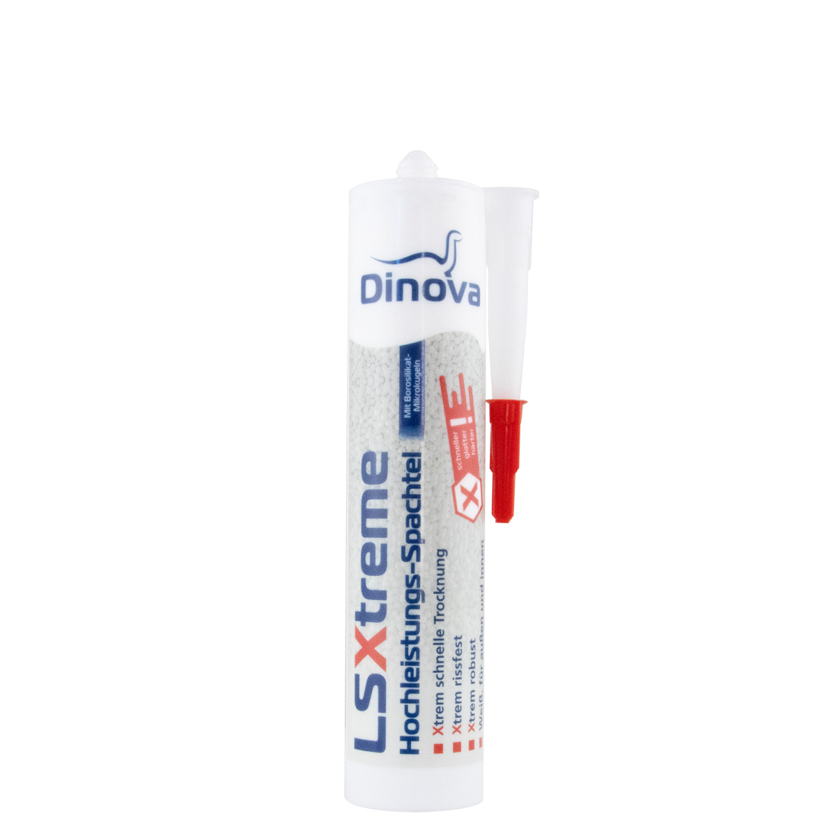 Dinova LSXtreme 310ml Leichtspachtel, Kartuschen Spachtelmasse, Fertigspachtel, Fugenspachtel