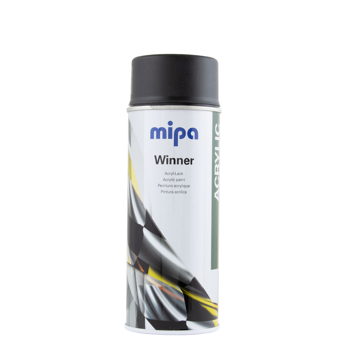 Mipa Winner Spray Acryl-Lack 400ml schwarz matt, Spraydose, Autolack
