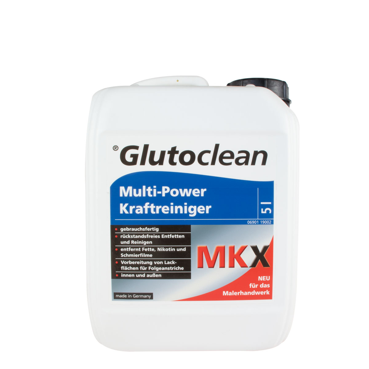 Glutoclean Multi-Power Kraftreiniger MKX 5L, Fettlöser, Nikotin Entferner, Reiniger