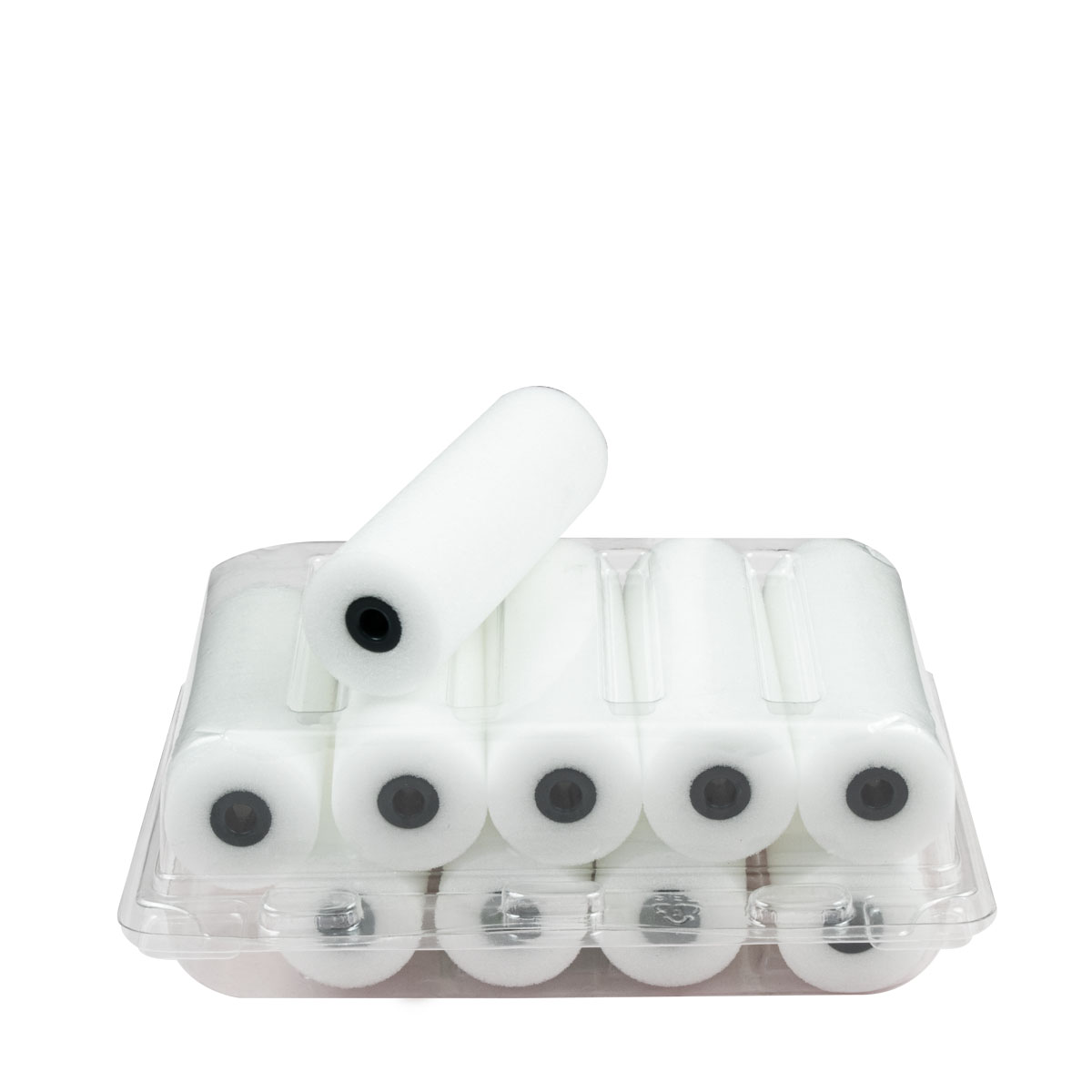 10x Schaumstoff Lackrolle 11cm superfein beidseitig gerade, Lackierwalze, Malerrolle, Heizkörperwalze