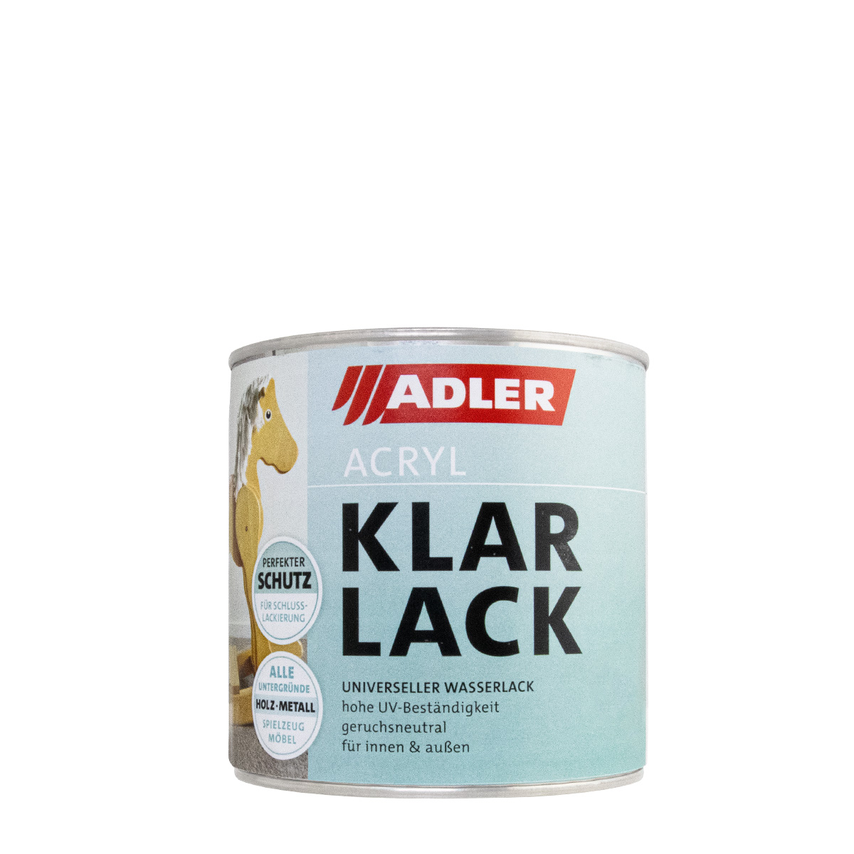 Adler Vivido Acryl Klarlack 750ml matt, farbloser Acryllack, Schutzlack für Innen und Außen