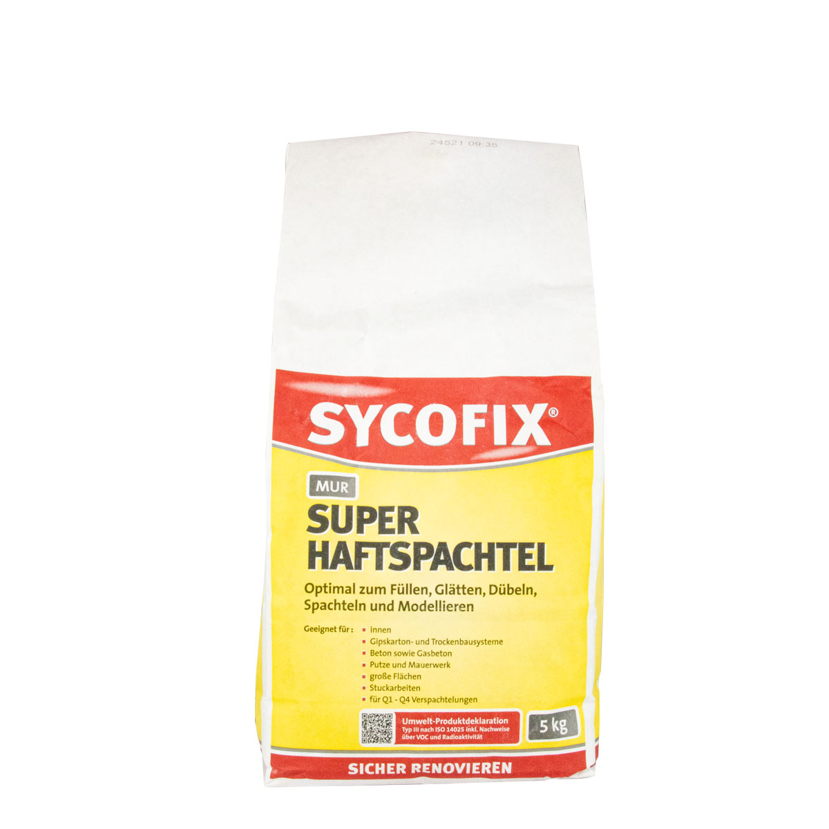 Sycofix MUR Super Haftspachtel 5kg, Spachtelmasse, Gipsspachtel, Wandspachtel