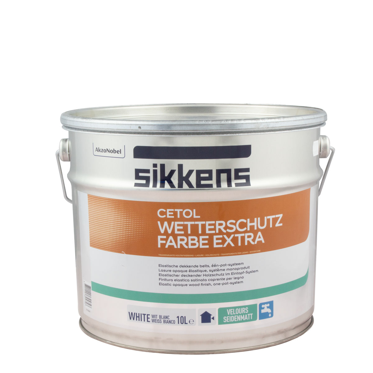 Sikkens Cetol Wetterschutzfarbe extra 10L weiss, seidenmatt
