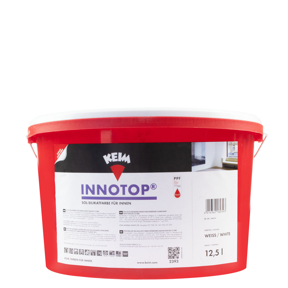Keim Innotop 12,5L weiß, Wandfarbe, Sol Silikatfarbe