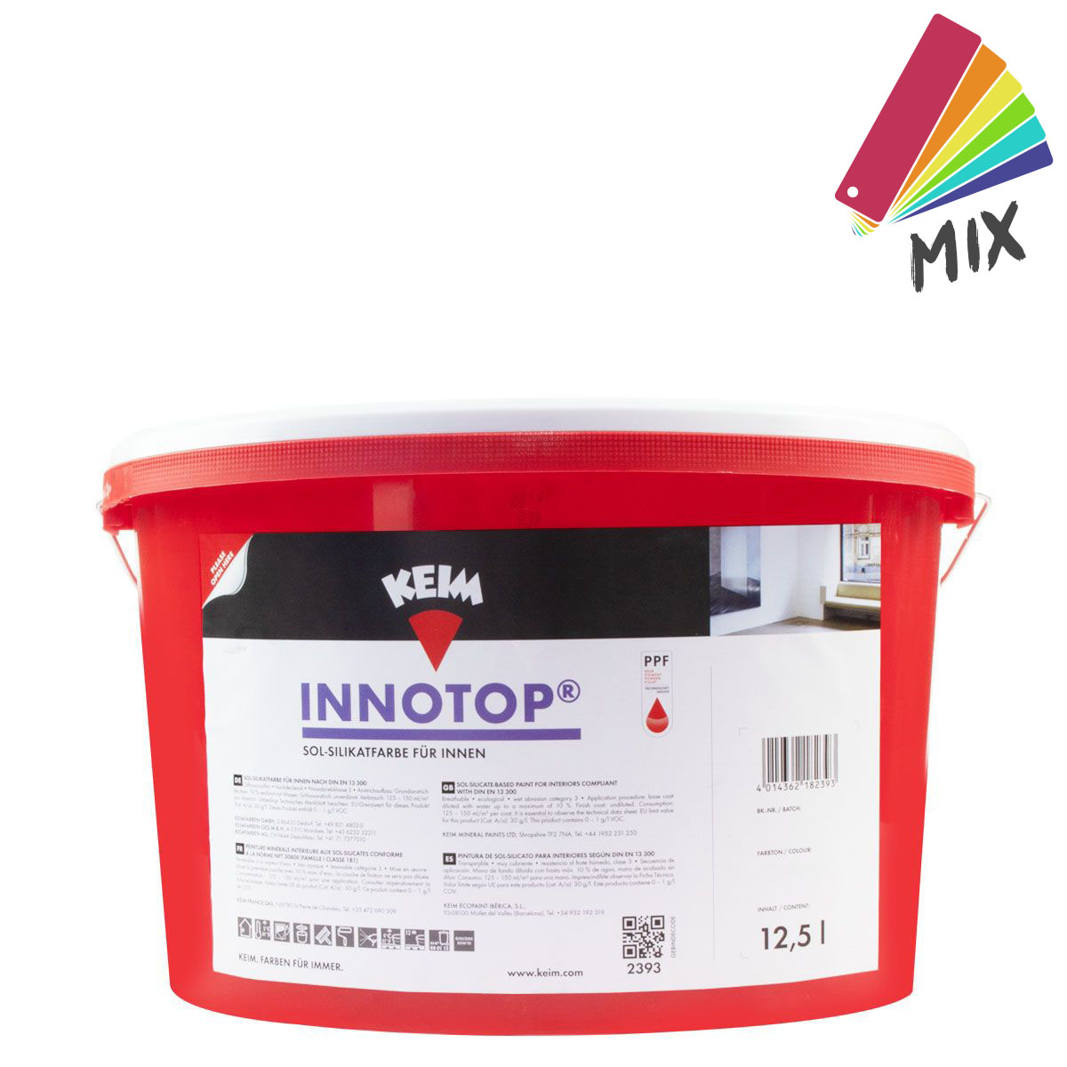 Keim Innotop 12,5L Wunschfarbton PG3, Wandfarbe, Sol Silikatfarbe
