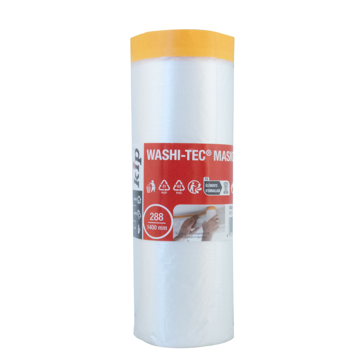 Kip 288 WASHI-TEC Masker 140cmx33m, Goldband Masker, Folien Masker