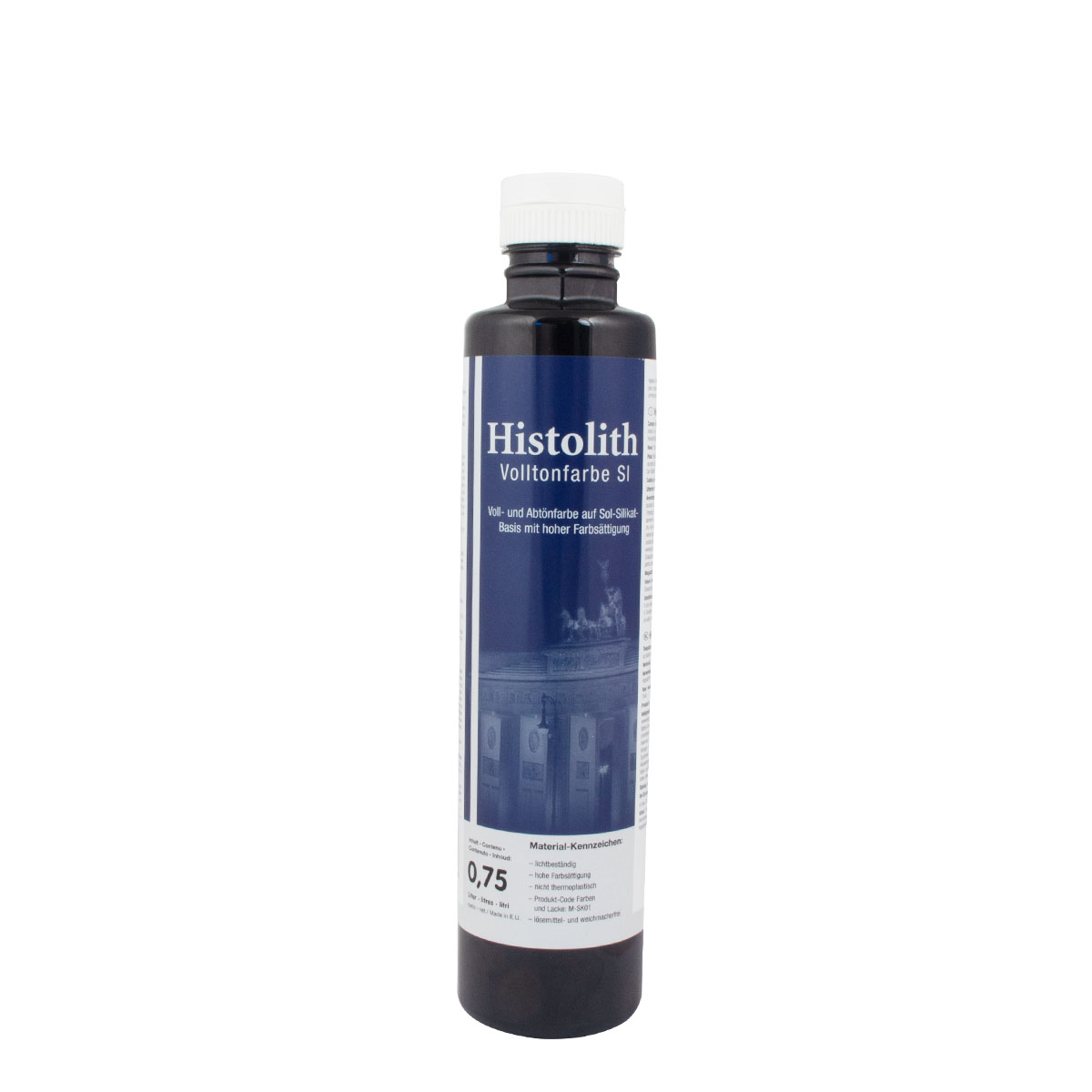 Caparol Histolith Sol-Silikat Volltonfarbe 750ml, schwarz, Wandfarbe