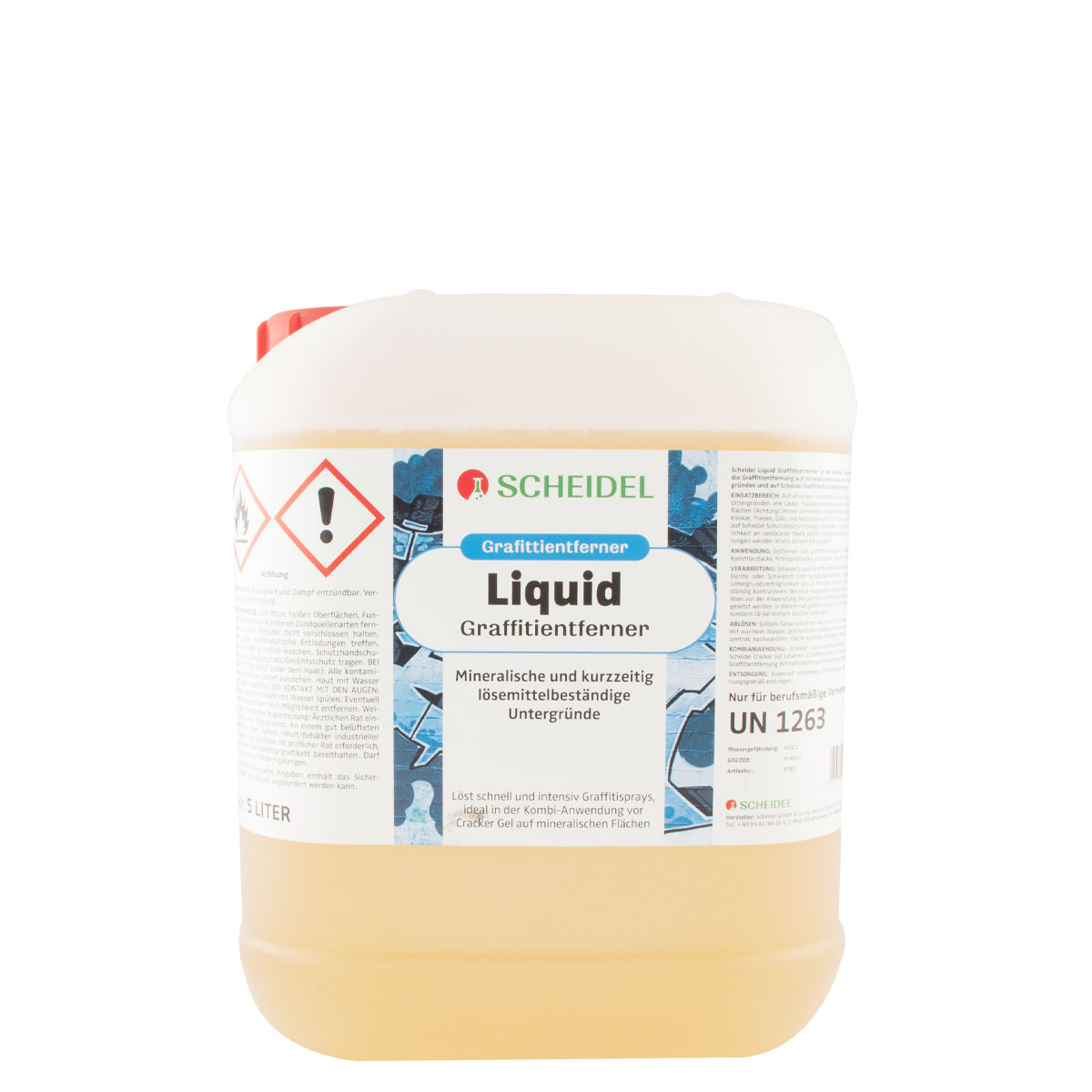 Scheidel Liquid Graffitientferner 5L, Reiniger, Fassadenreiniger