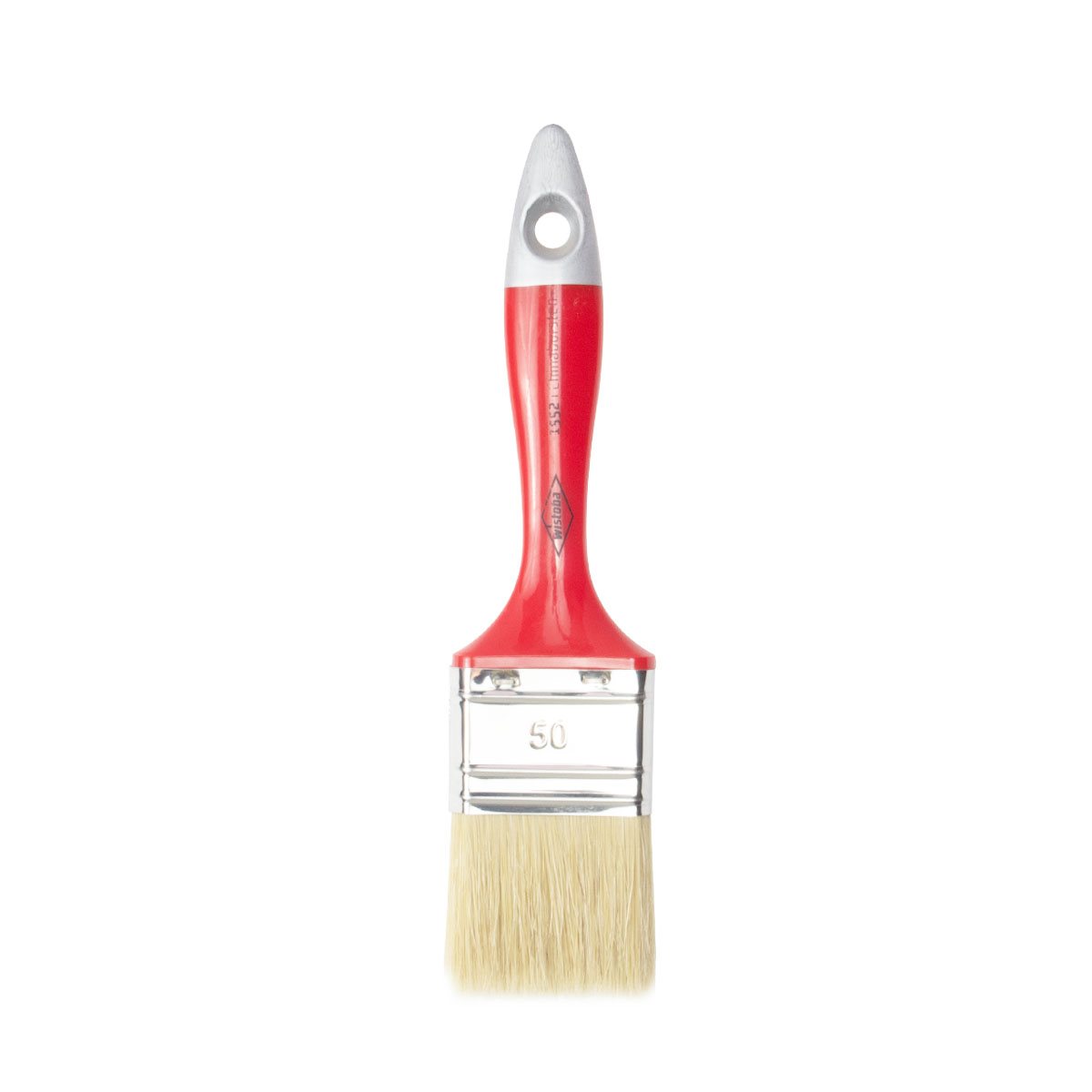 Wistoba Malerflachpinsel 1552.50mm, helle Chinaborsten, roter Stiel