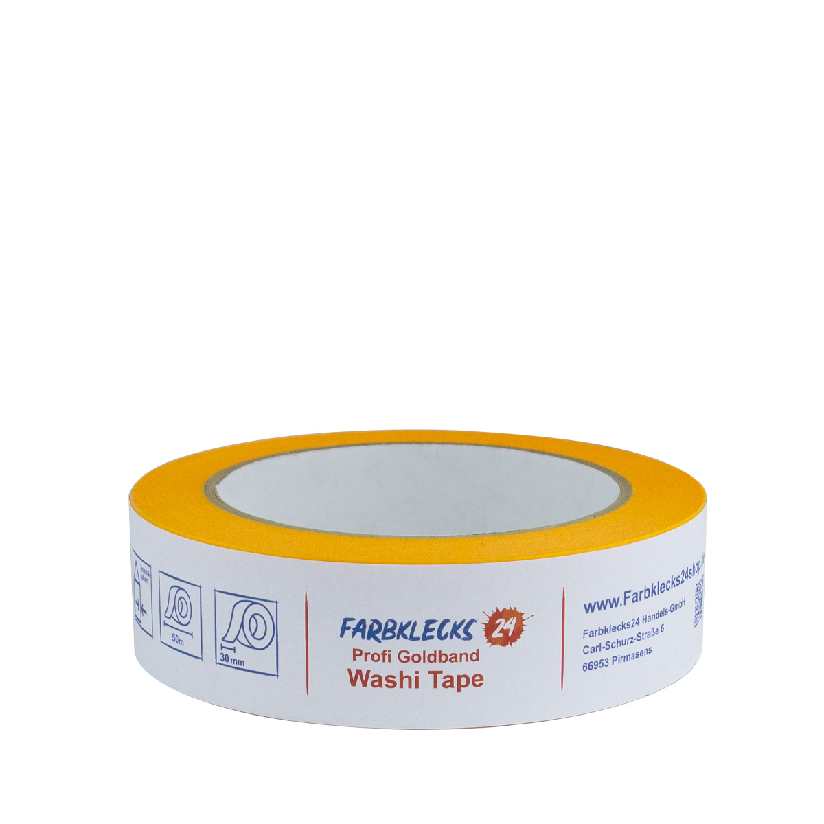Profi Goldband Washi Tape 50m UV60 30mm, Klebeband, Malerkrepp