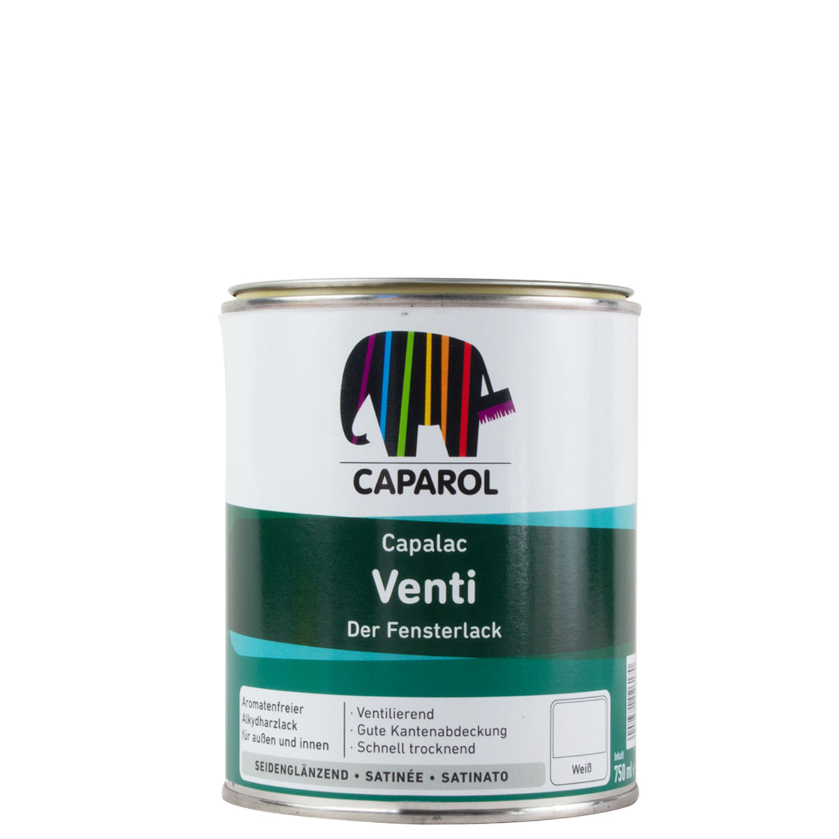Caparol Capalac Venti 0,75L weiß, Fensterlack, Feuchtigkeitsregulierend